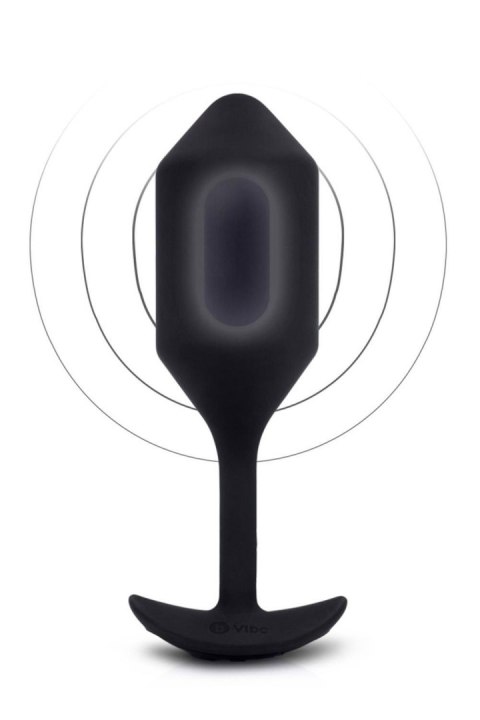 Wibrujący plug analny B-Vibe Snug Plug 4, czarny