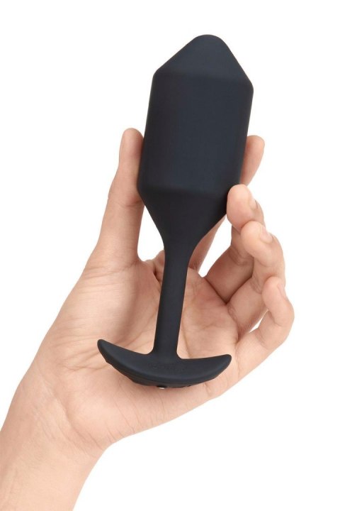 Wibrujący plug analny B-Vibe Snug Plug 4, czarny