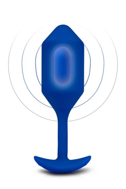 Wibrujący korek analny B-Vibe Snug Plug 4 Navy