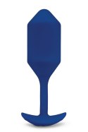 Wibrujący korek analny B-Vibe Snug Plug 4 Navy