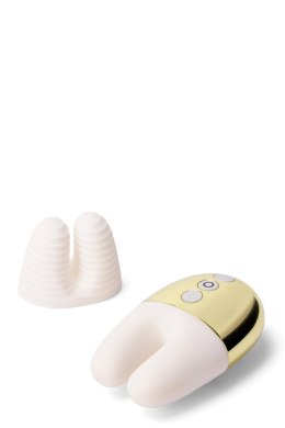 Le Wand Double Vibe Białe Złoto