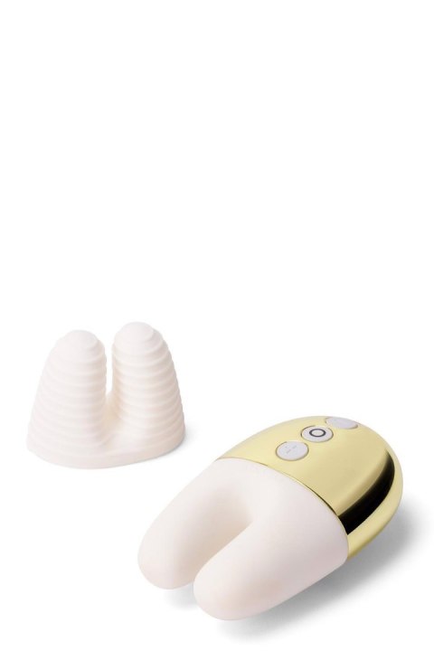 Le Wand Double Vibe Białe Złoto