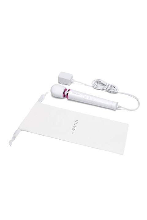 Le Wand Powerful Petite Plug-In – Biały Wibrator z Nieograniczoną Mocą