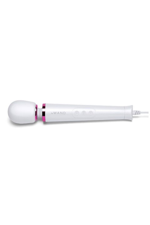 Le Wand Powerful Petite Plug-In – Biały Wibrator z Nieograniczoną Mocą