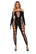 Zmysłowe Bodystocking 'Boujee Gang' – Czarne