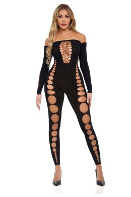 Zmysłowe Bodystocking 'Boujee Gang' – Czarne