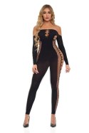 Bodystocking 'Diamond Drippin' – Czarny, Rozmiar Uniwersalny