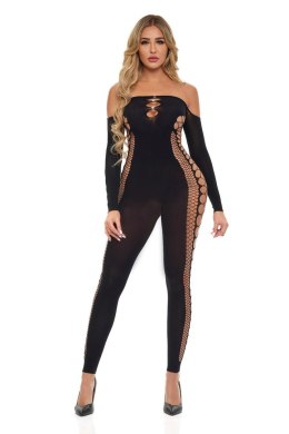 Bodystocking 'Diamond Drippin' – Czarny, Rozmiar Uniwersalny