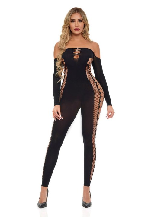 Bodystocking 'Diamond Drippin' – Czarny, Rozmiar Uniwersalny