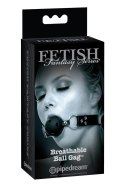 Oddychający Ball Gag, Czarny, z Edycji Limitowanej Serii Fetish Fantasy