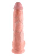 Realistyczne Dildo King Cock 25 cm z Jądrami