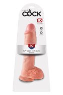 Realistyczne Dildo King Cock 25 cm z Jądrami