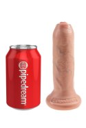KING COCK 6-calowe Dildo Nieobrzezane – Jasny Odcień