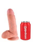 Realistyczne dildo King Cock z jądrami – 7 cali