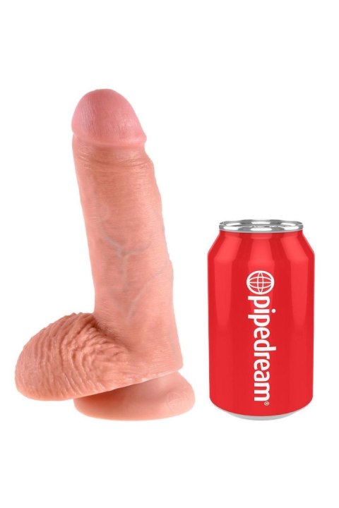 Realistyczne dildo King Cock z jądrami – 7 cali