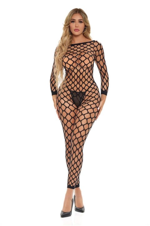 Zmysłowe Bodystocking Bez Kroku Swipe Right – Czerń, Rozmiar Uniwersalny