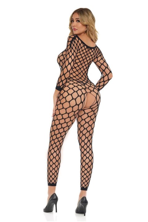 Zmysłowe Bodystocking Bez Kroku Swipe Right – Czerń, Rozmiar Uniwersalny
