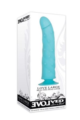 Dildo LOVE LARGE Niebieski