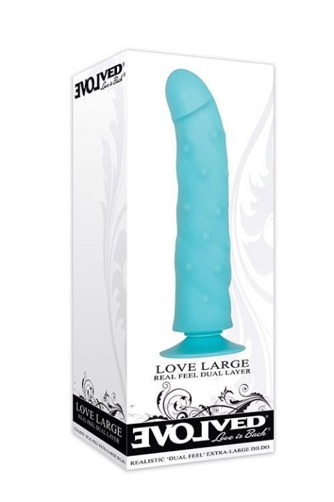 Dildo LOVE LARGE Niebieski