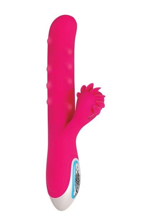 LOVE SPUN PINK – Podwójny Wibrator z Obrotową Głowicą