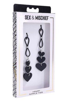 Uwięzi na Sutki z Serduszkami Sex and Mischief