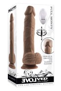 Evolved Full Monty Ciemne - Realistyczne Dildo Wibracyjne 9 Cali