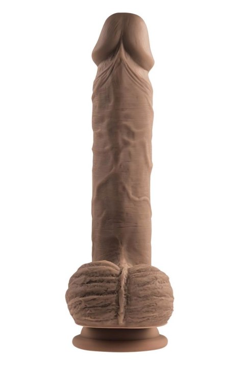 Evolved Full Monty Ciemne - Realistyczne Dildo Wibracyjne 9 Cali