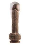 Evolved Full Monty Ciemne - Realistyczne Dildo Wibracyjne 9 Cali