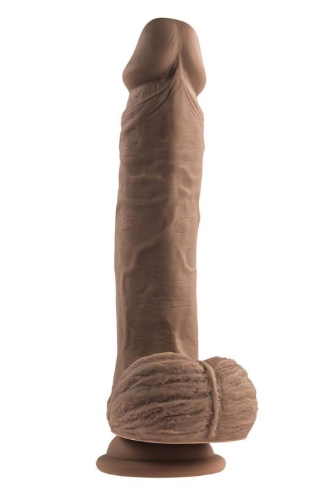 Evolved Full Monty Ciemne - Realistyczne Dildo Wibracyjne 9 Cali