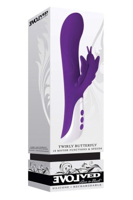 Wibrator EVOLVED TWIRLY BUTTERFLY: Wirujące Skrzydła Przyjemności