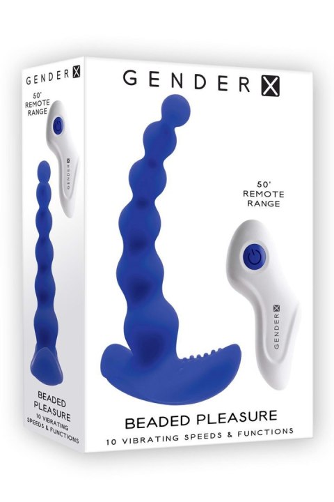 Wibrujący Plug Analny z Koralikami GENDER X