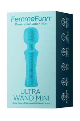 FemmeFun Ultra Wand Mini – Turkusowy Wibrator Masażer