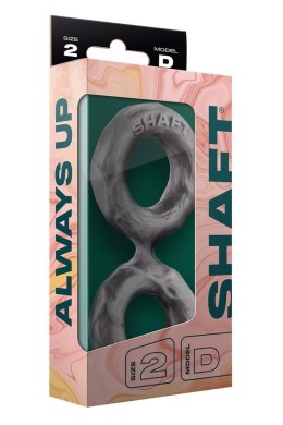 Podwójny Pierścień Erekcyjny Shaft Flexiskin™ – Grafitowy