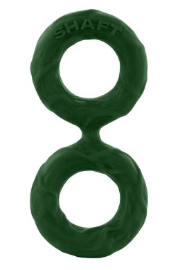 Elegancki Podwójny Pierścień Erekcyjny SHAFT C-Ring (S) - Zielony