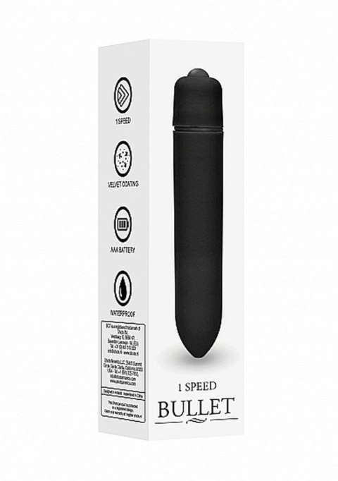 Wibrator Bullet 1-biegowy – Czarny