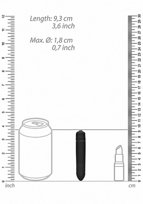 Wibrator Bullet 1-biegowy – Czarny