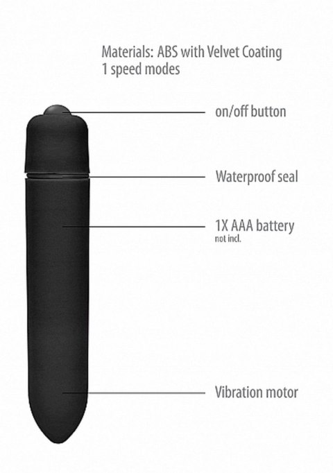 Wibrator Bullet 1-biegowy – Czarny