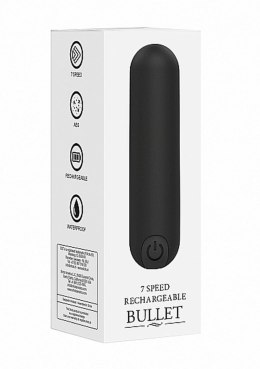 Mini Wibrator Pociskowy 10-Biegowy, Ładowany USB - Czarny