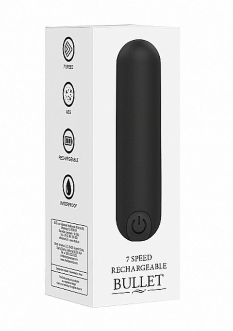 Mini Wibrator Pociskowy 10-Biegowy, Ładowany USB - Czarny