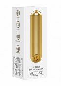 Złoty Wibrator Bullet z 10 Trybami i Ładowaniem USB