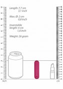 Różowy Mini Wibrator Bullet z 10 Trybami Wibracji i Ładowaniem USB
