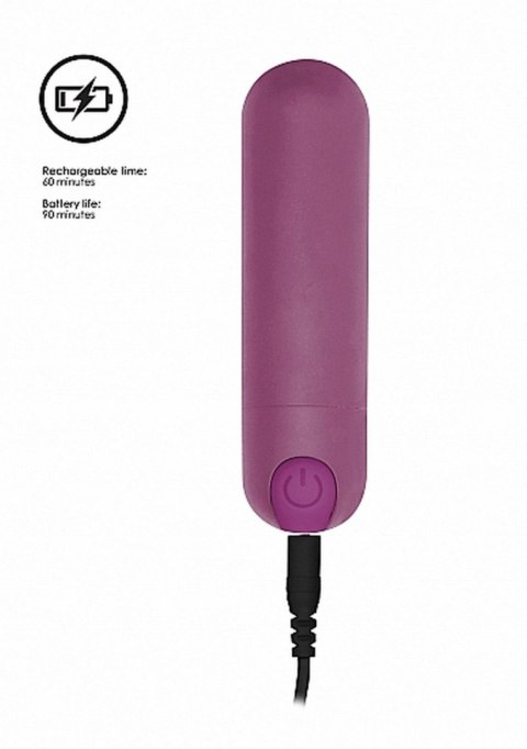 Fioletowy Wibrator Bullet Mini z 10 Trybami Prędkości