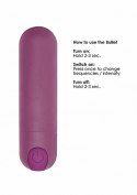 Fioletowy Wibrator Bullet Mini z 10 Trybami Prędkości