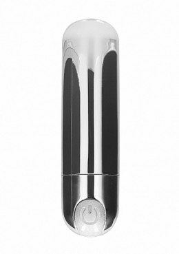 Mini Wibrator Pociskowy Silver z 7 Trybami Wibracji, Ładowany USB