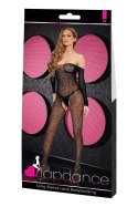 Koronkowe Bodystocking LAPDANCE z Długim Rękawem, Czarne