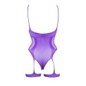 Zmysłowe Body Teddy z Otwartymi Miseczkami i Paskami – Uniwersalny Rozmiar