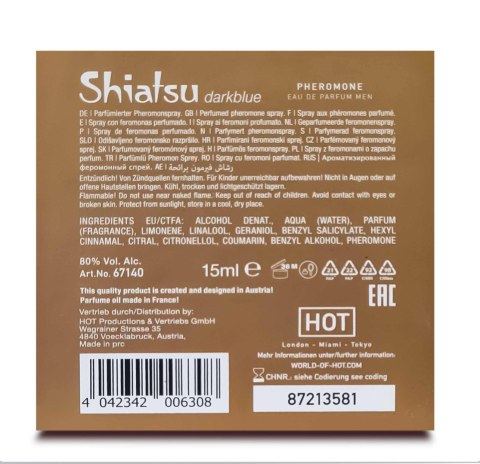 SHIATSU Męskie Perfumy z Feromonami Darkblue 15 ml
