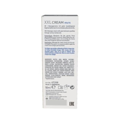Krem Powiększający Big Love XXL dla Mężczyzn 50ml