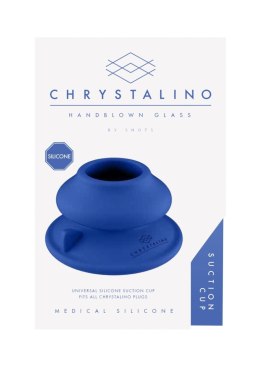 Chrystalino – Wibrator z silikonową przyssawką – Niebieski