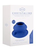 Chrystalino – Wibrator z silikonową przyssawką – Niebieski